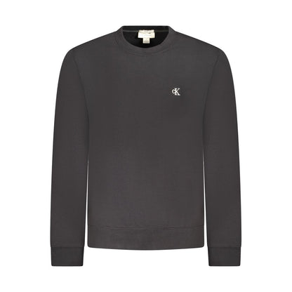 Black Cotton Menswear Sweatshirt