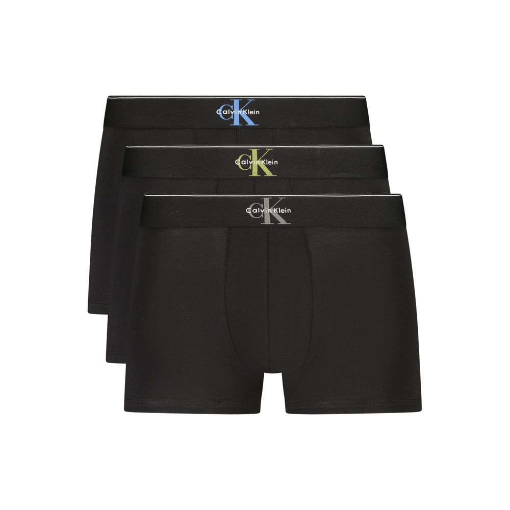 Black Cotton Men's Boxer