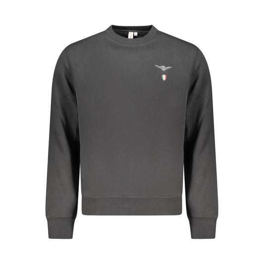 Black Cotton Men's Sweatshirt