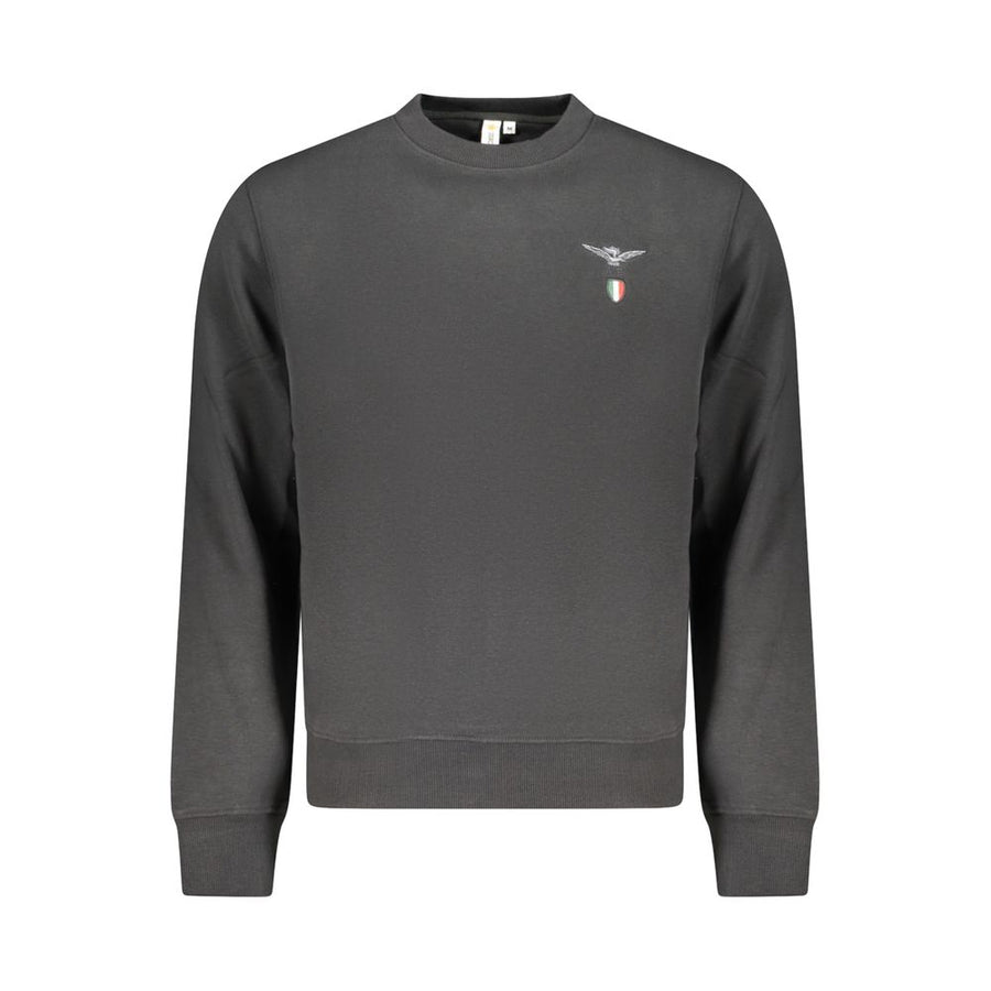 Black Cotton Men's Sweatshirt