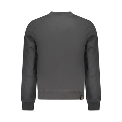 Black Cotton Men's Sweatshirt