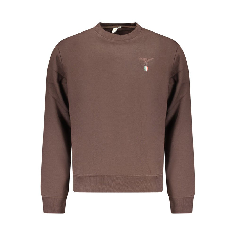 Brown Cotton Men's Sweatshirt