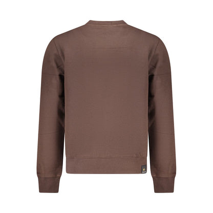 Brown Cotton Men's Sweatshirt