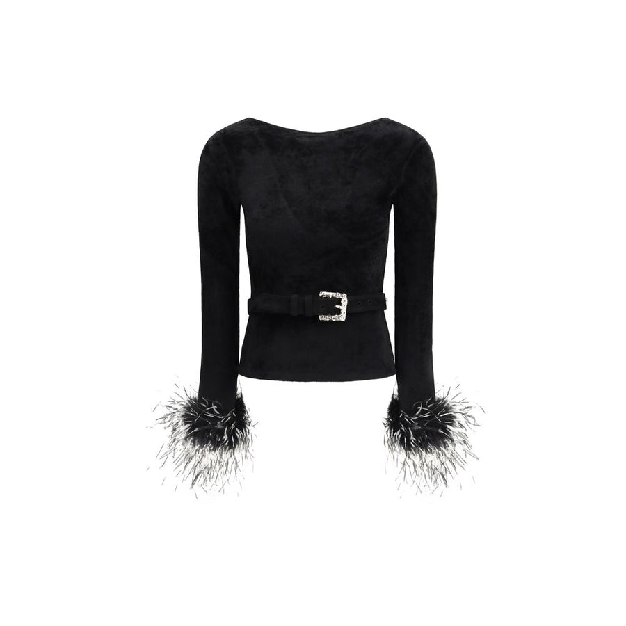 Black Viscose Blouse