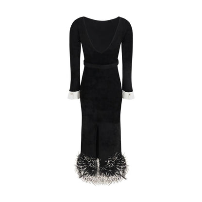 Black Viscose Cocktail Dress