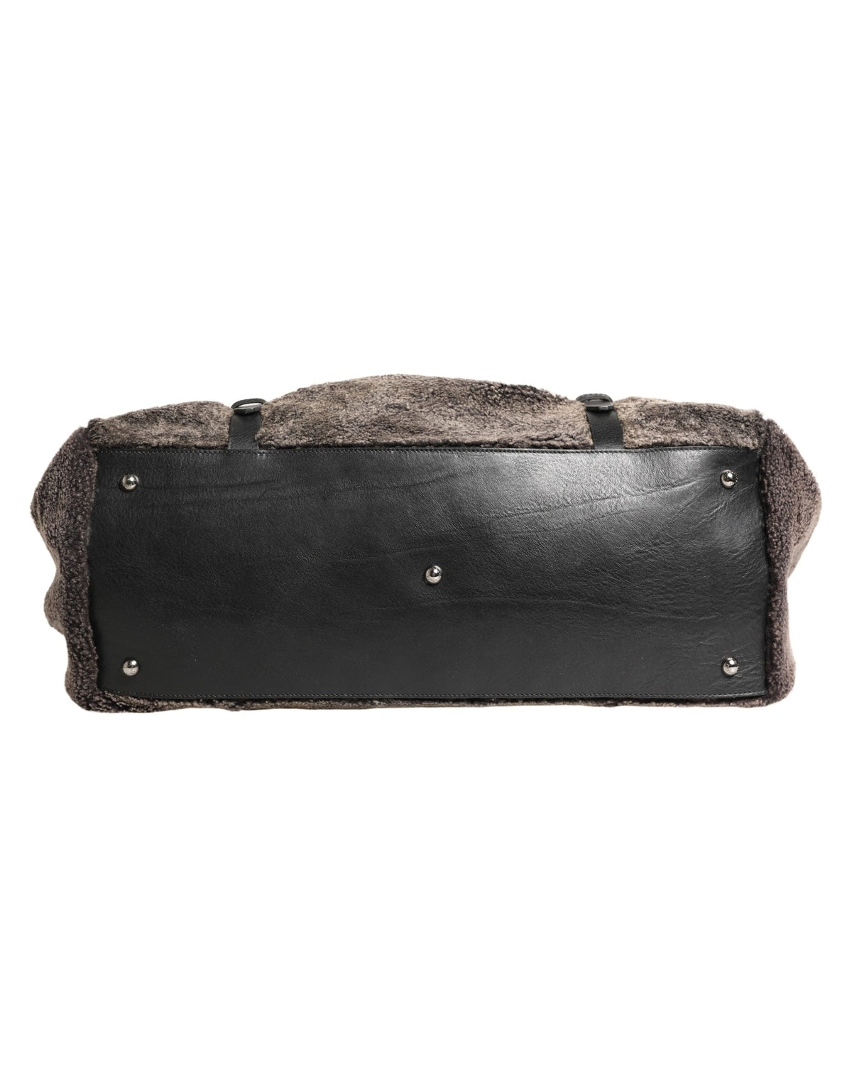 Black Shearling Leather Messenger Shoulder Men Borse Bag
