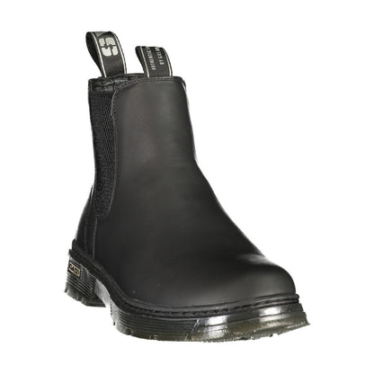 Black Polyurethane Women's Bootie