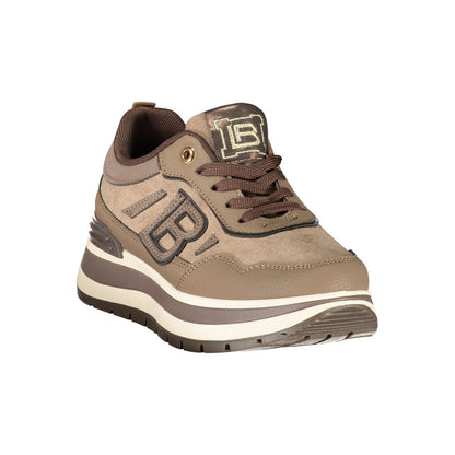 Brown Polyurethane Women's Sneaker