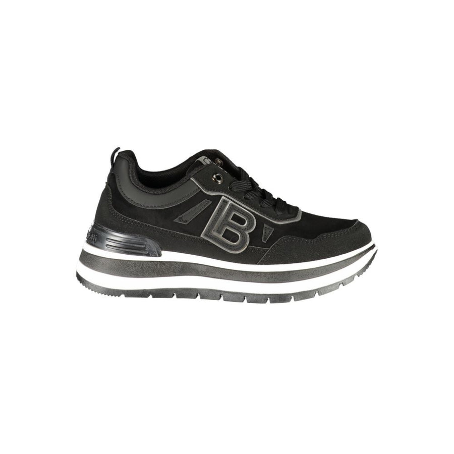 Black Polyurethane Women's Sneaker