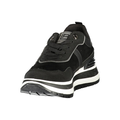 Black Polyurethane Women's Sneaker
