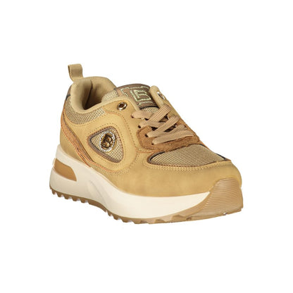 Brown Polyurethane Women's Sneaker