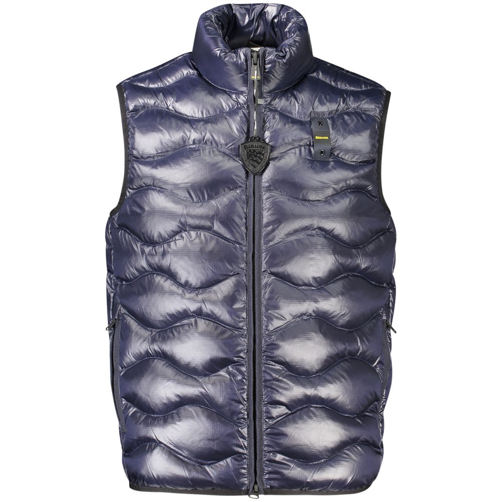 Blue Polyamide Men's Jacket