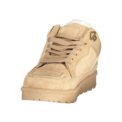 Brown Polyurethane Women's Sneaker