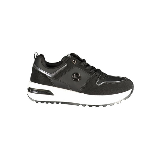 Black Polyurethane Women's Sneaker
