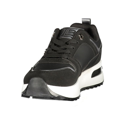 Black Polyurethane Women's Sneaker