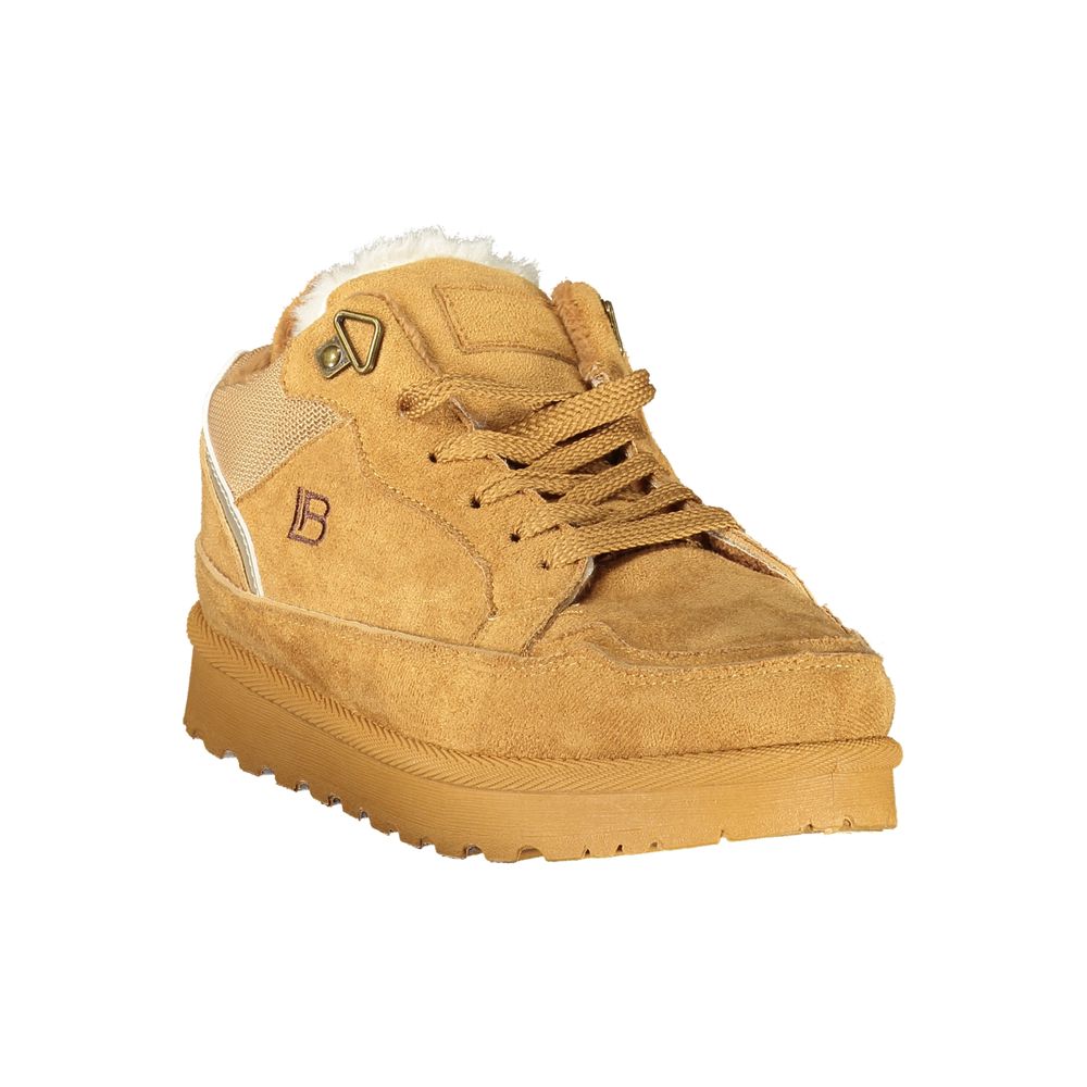 Brown Polyurethane Women's Sneaker