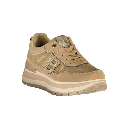 Brown Polyurethane Women's Sneaker