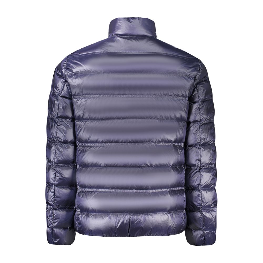 Blue Polyamide Men Jacket