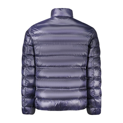 Blue Polyamide Men Jacket