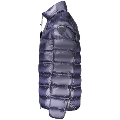 Blue Polyamide Men Jacket