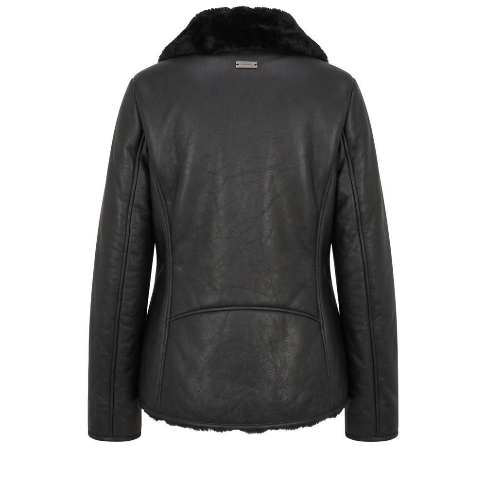 Black PU Women Jacket