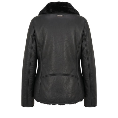 Black PU Women Jacket