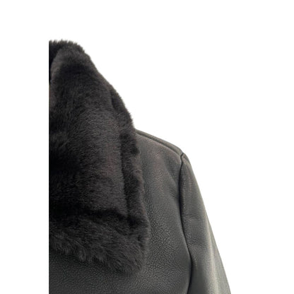 Black PU Women Jacket