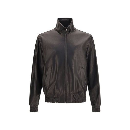 Black Lamb Ovis Aries Leather Jacket