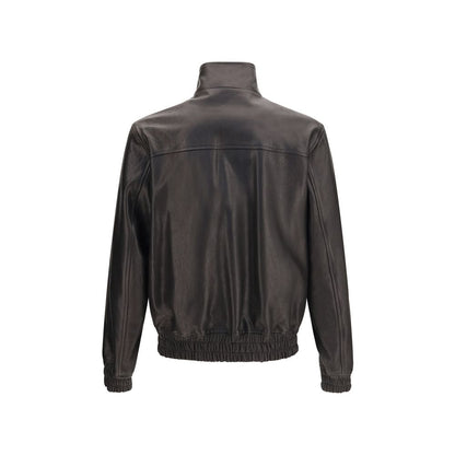 Black Lamb Ovis Aries Leather Jacket