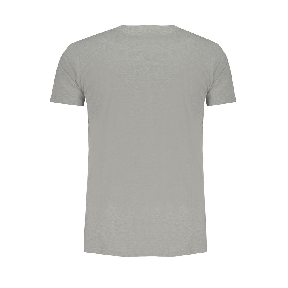 Gray Cotton Men's T-shirt