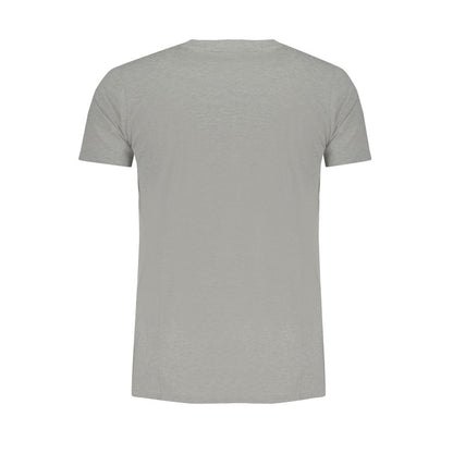 Gray Cotton Men's T-shirt