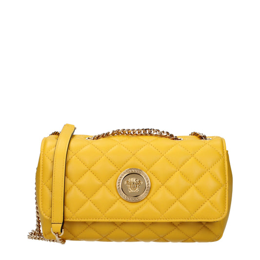 Yellow Leather Shoulder Bag