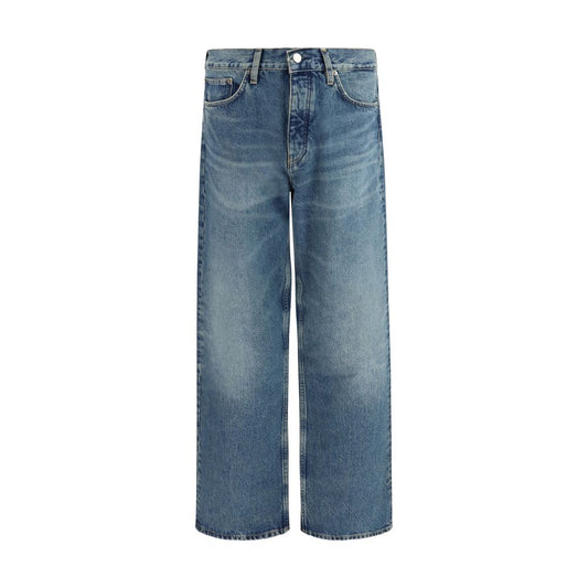 Blue Organic Cotton Relaxed Fit Jeans