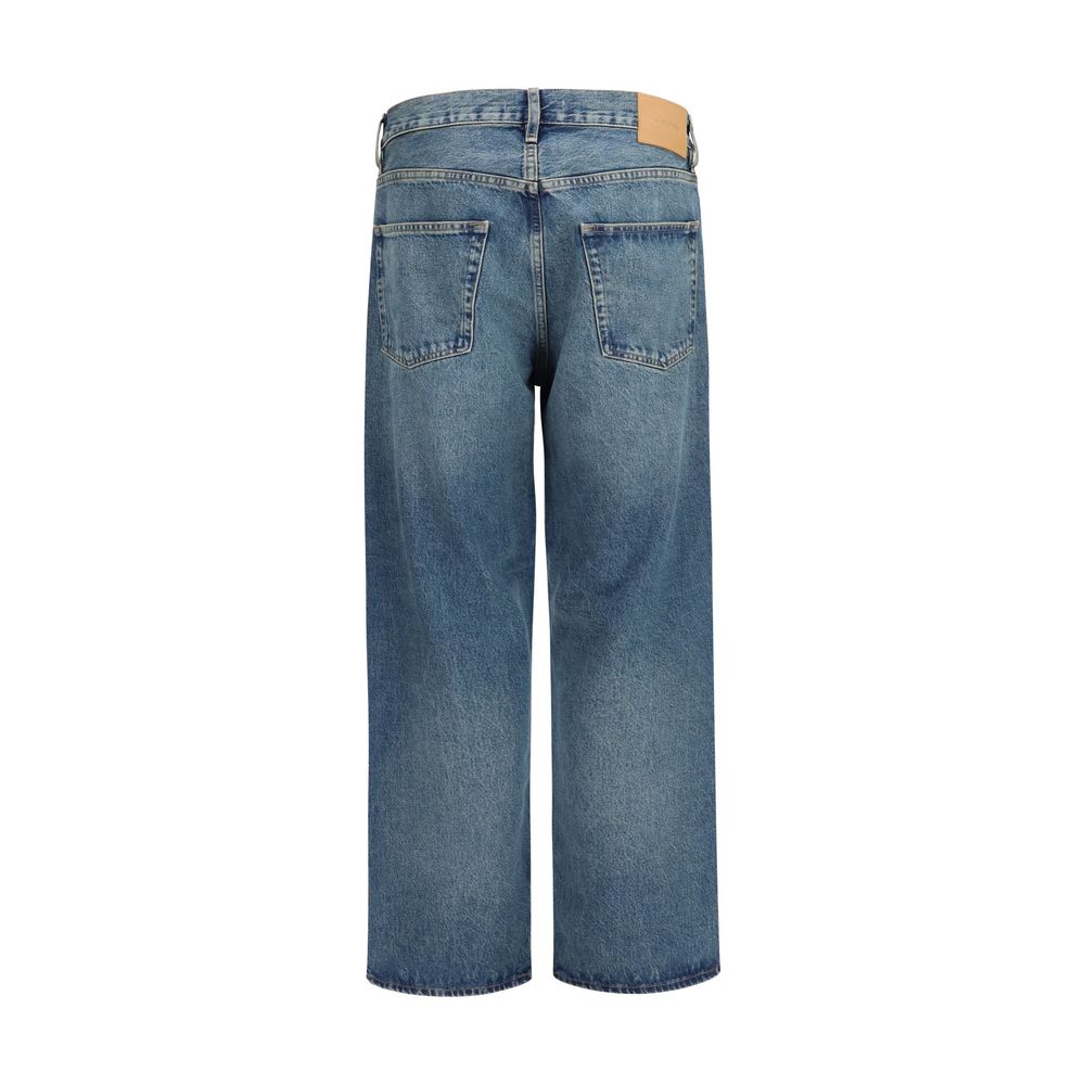 Blue Organic Cotton Relaxed Fit Jeans