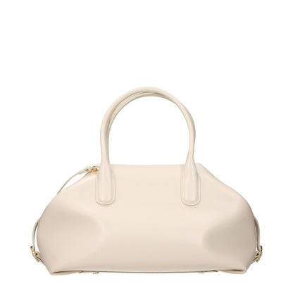 Beige Leather Handbag