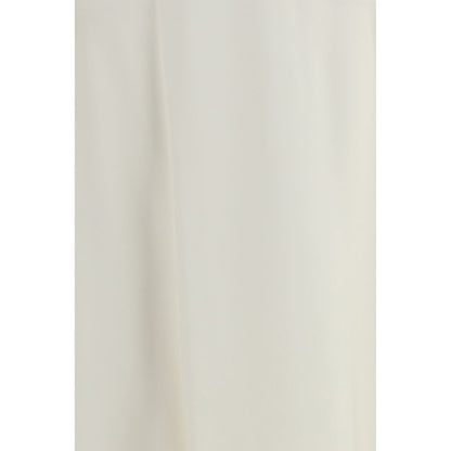 Beige Wool Oves Aries Midi Skirt