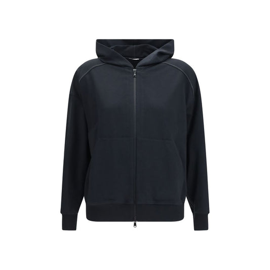 Black Cotton Sweatshirt