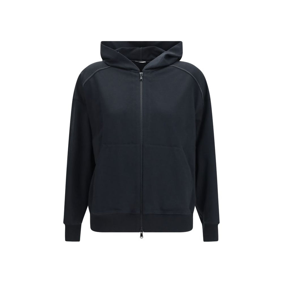 Black Cotton Sweatshirt