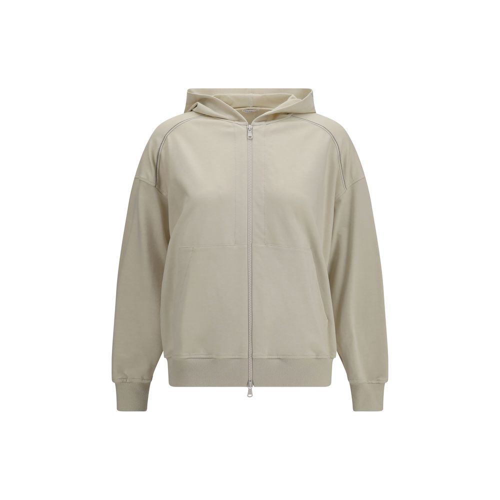 Beige Cotton Sweatshirt