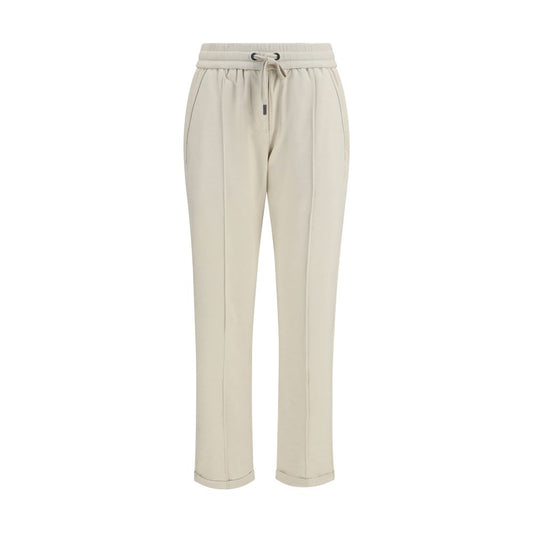 Beige Cotton Joggers (Workout Pants)