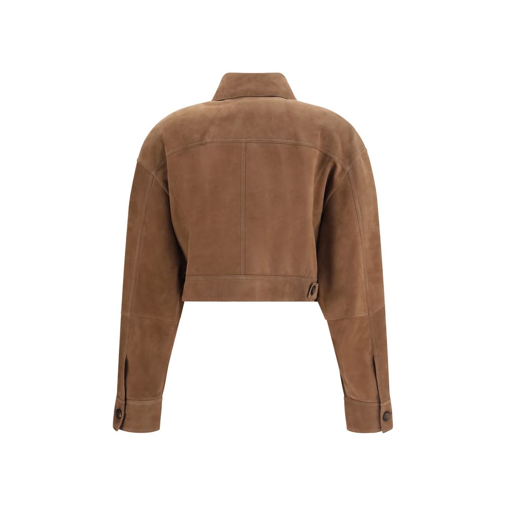 Brown Calf Leather Bos Taurus Leather Jacket