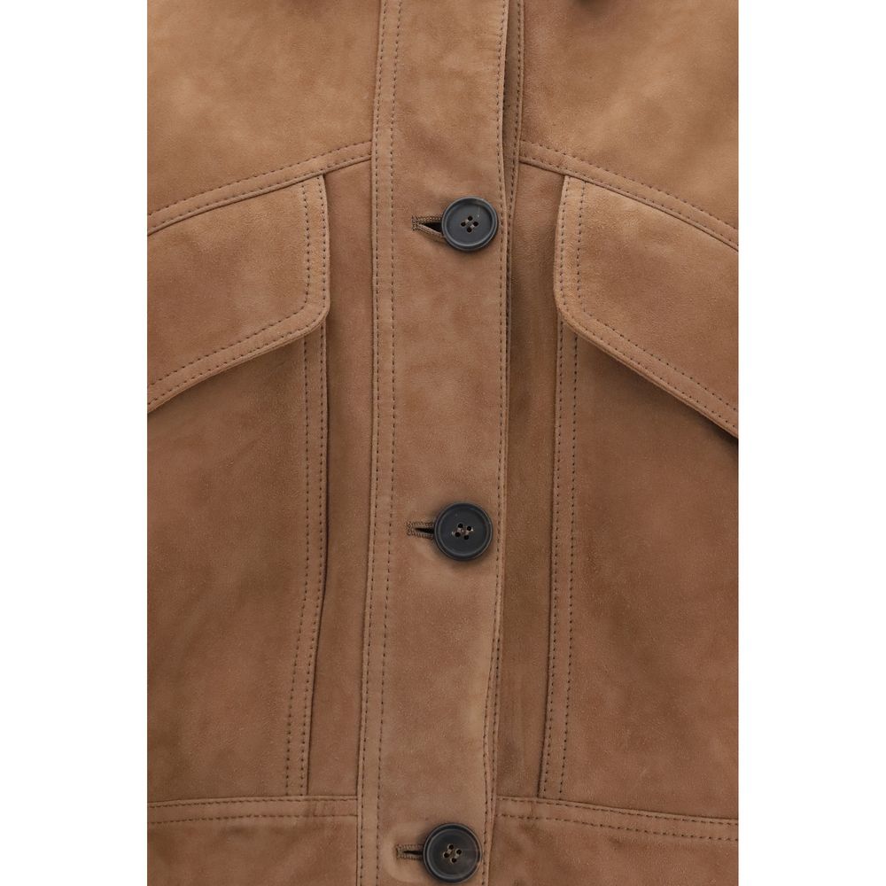 Brown Calf Leather Bos Taurus Leather Jacket
