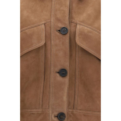 Brown Calf Leather Bos Taurus Leather Jacket
