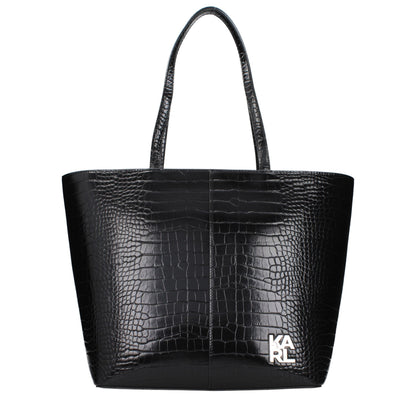 Black Polyethylene Shoulder Bag