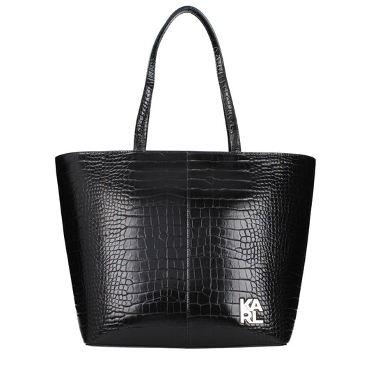 Black Polyethylene Shoulder Bag