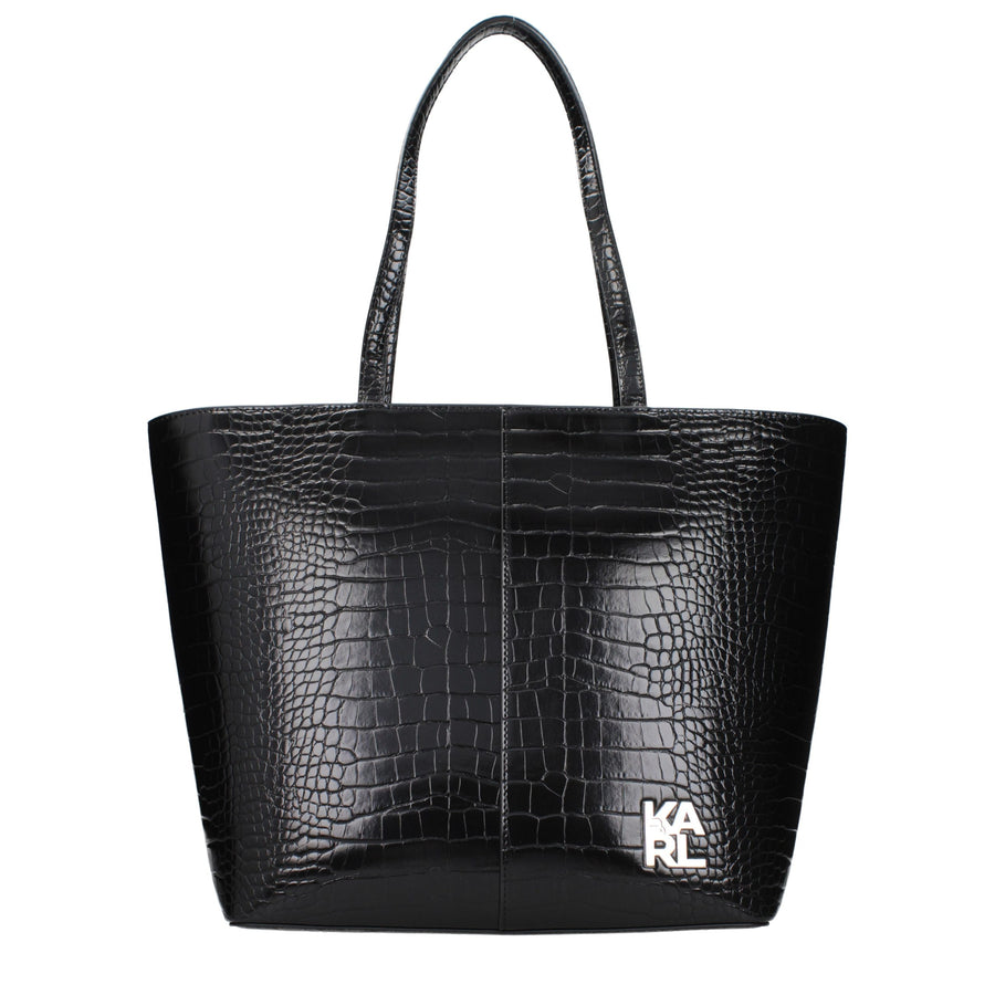 Black Polyethylene Shoulder Bag