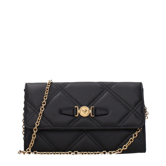 Black Leather Clutch Bag