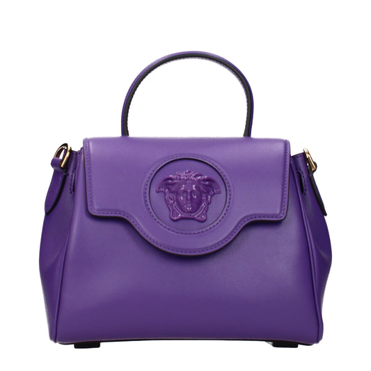 Purple Leather Handbag
