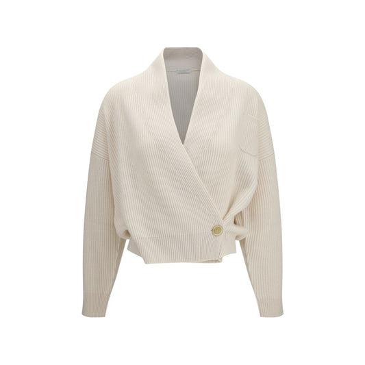Beige Cashmere Cardigan