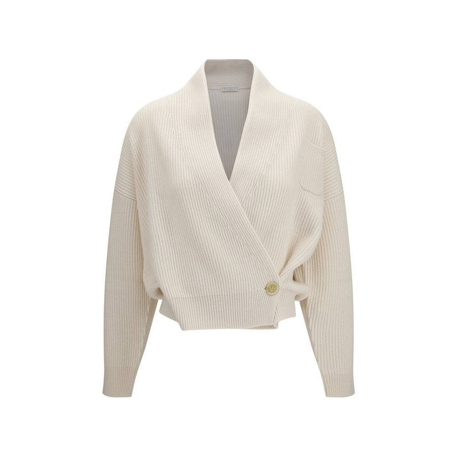 Beige Cashmere Cardigan